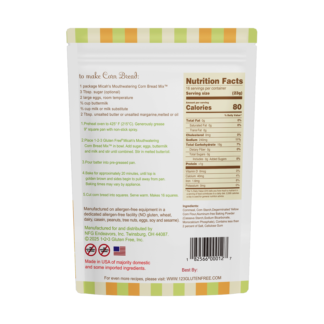 Micah's Mouthwatering Corn Bread Mix