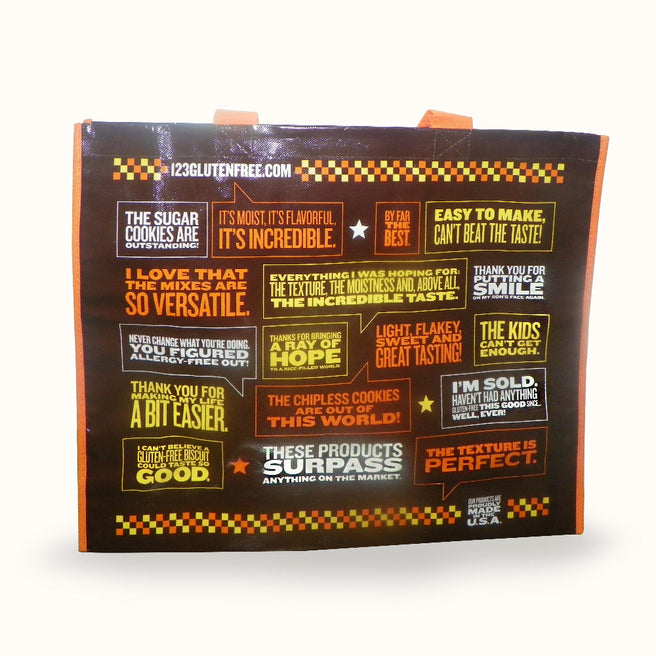 Reusable 1-2-3 Gluten Free Shopping Bag